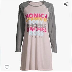 Friends international friends day cotton & fleece sleeve sleep shirt pajamas